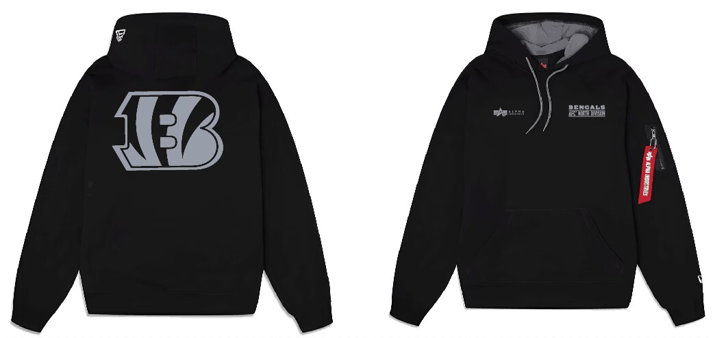 Men Cincinnati Bengals 2024 Nike NFL black hoodie->nfl t-shirts->Sports Accessory